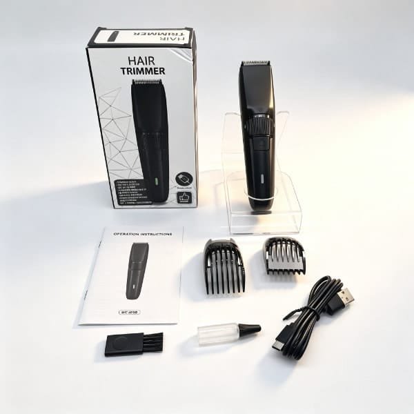 Professional Hair Trimmer For Men - Rechargeable Beard & Hair Cutting Machine | Cordless Trimmer with Adjustable Guide Combs | USB Charging | Low Noise | For Salon & Home Use